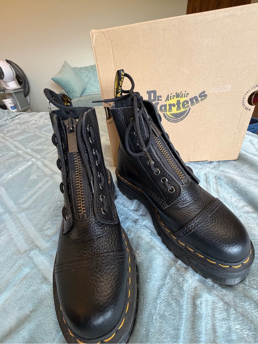 Dr. Martens Sinclair Black Milled Nappa Ankle Boots Woman’s